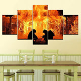 Fire-Fighter-5-Piece-Canvas-Art