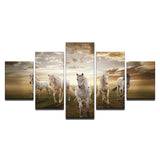 Running-Steed-5-Piece-Canvas-Paintings